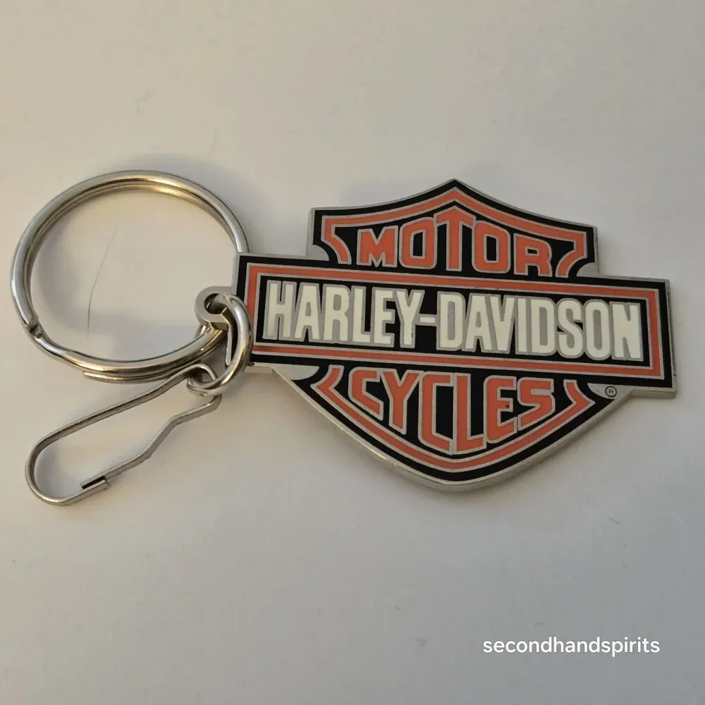 Harley Davidson BAR & SHIELD Metal Enamel Key Ring Keychain Chain